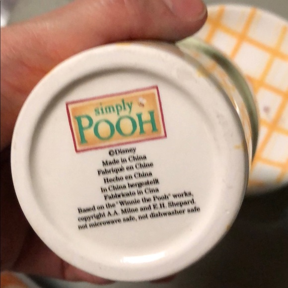 Disney Simply Pooh ceramic toothbrush cup set new - Picture 4 of 7